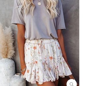 VICI Floral Mini Skirt
